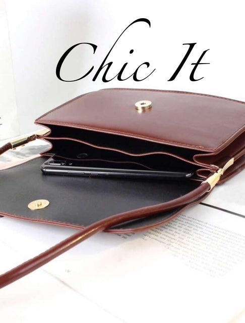 Chic It Fashion Crocodile Embossed Flap Bag Shoulder Bag