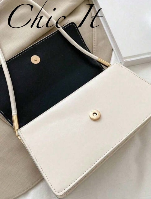 Chic It Fashion Crocodile Embossed Flap Bag Shoulder Bag