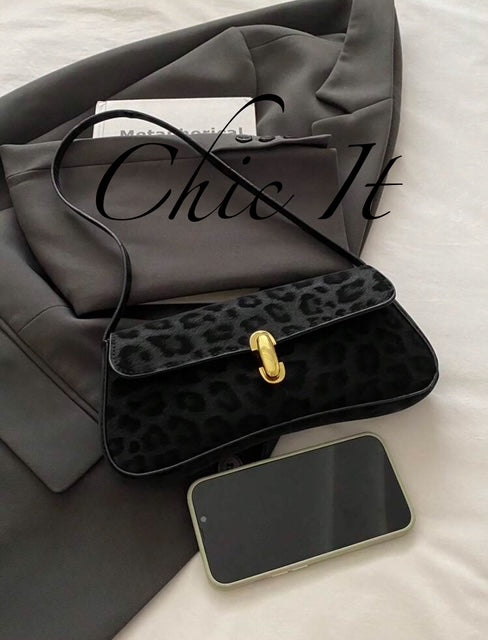 Chic It Leather Flap Shoulder Underarm Bag