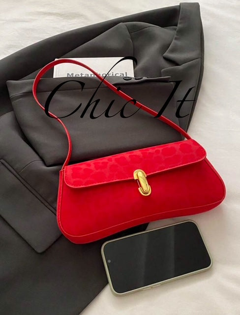 Chic It Leather Flap Shoulder Underarm Bag